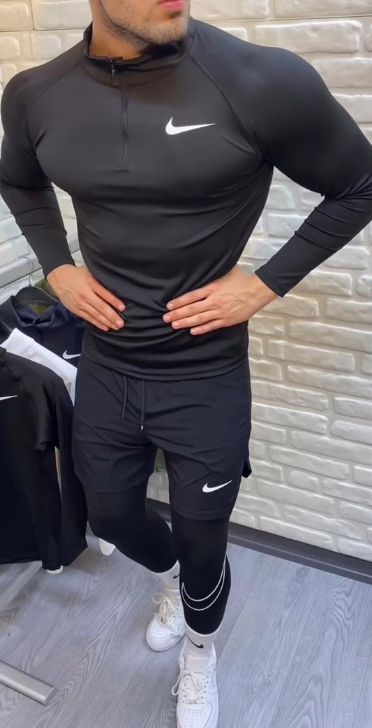 Yarım Fermuarlı Nike Compression Body