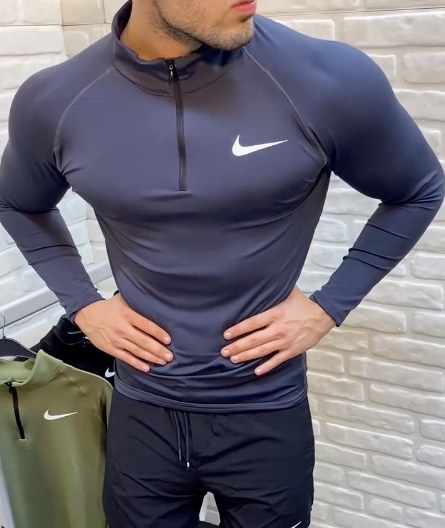 Yarım Fermuarlı Nike Compression Body